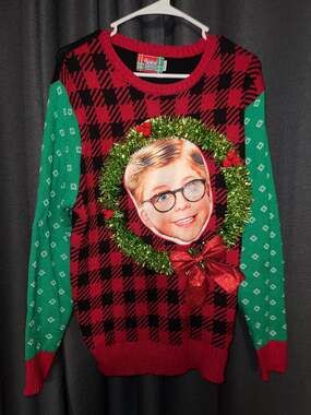 Ugly Christmas Sweater Size Medium Christmas Story Ralphie
